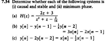 Solved .34 Determine whether each of the following systems | Chegg.com