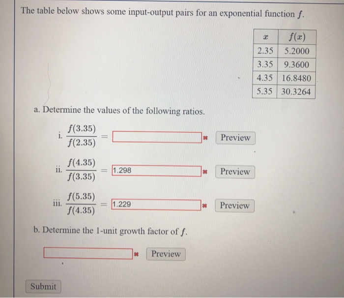 Solved The table below shows some input-output pairs for an | Chegg.com