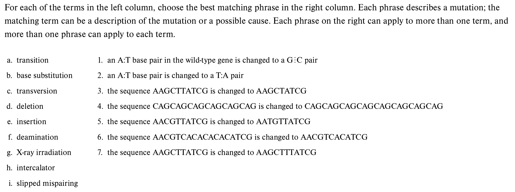 solved-for-each-of-the-terms-in-the-left-column-choose-the-chegg