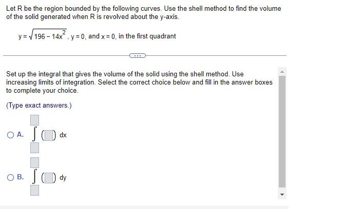 Solved Let R Be The Region Bounded By The Following Curves. | Chegg.com