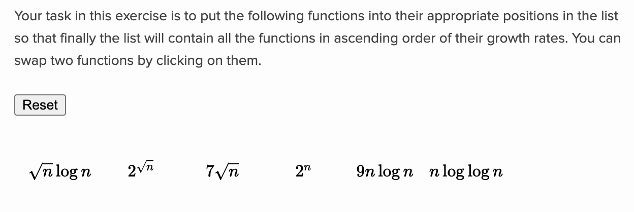 Solved Your Task In This Exercise Is To Put The Following | Chegg.com