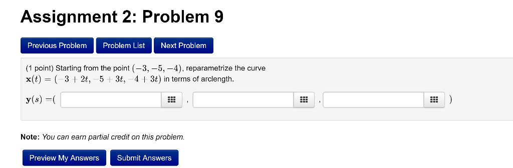 Solved Assignment 2: Problem 9 Previous Problem Problem List | Chegg.com