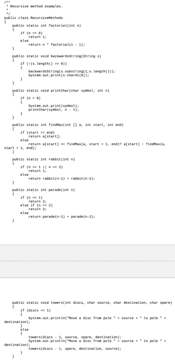 Solved 1. Write a recursive method that finds the sum of the | Chegg.com