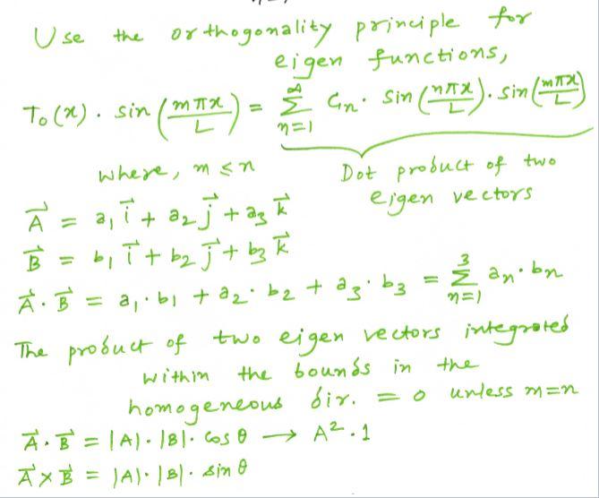 Use Where Msn Or Thogonality Principle For Eigen Chegg Com