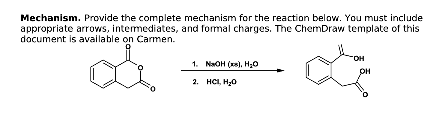 Solved Please help!pt 1. ﻿Provide the complete mechanism for | Chegg.com