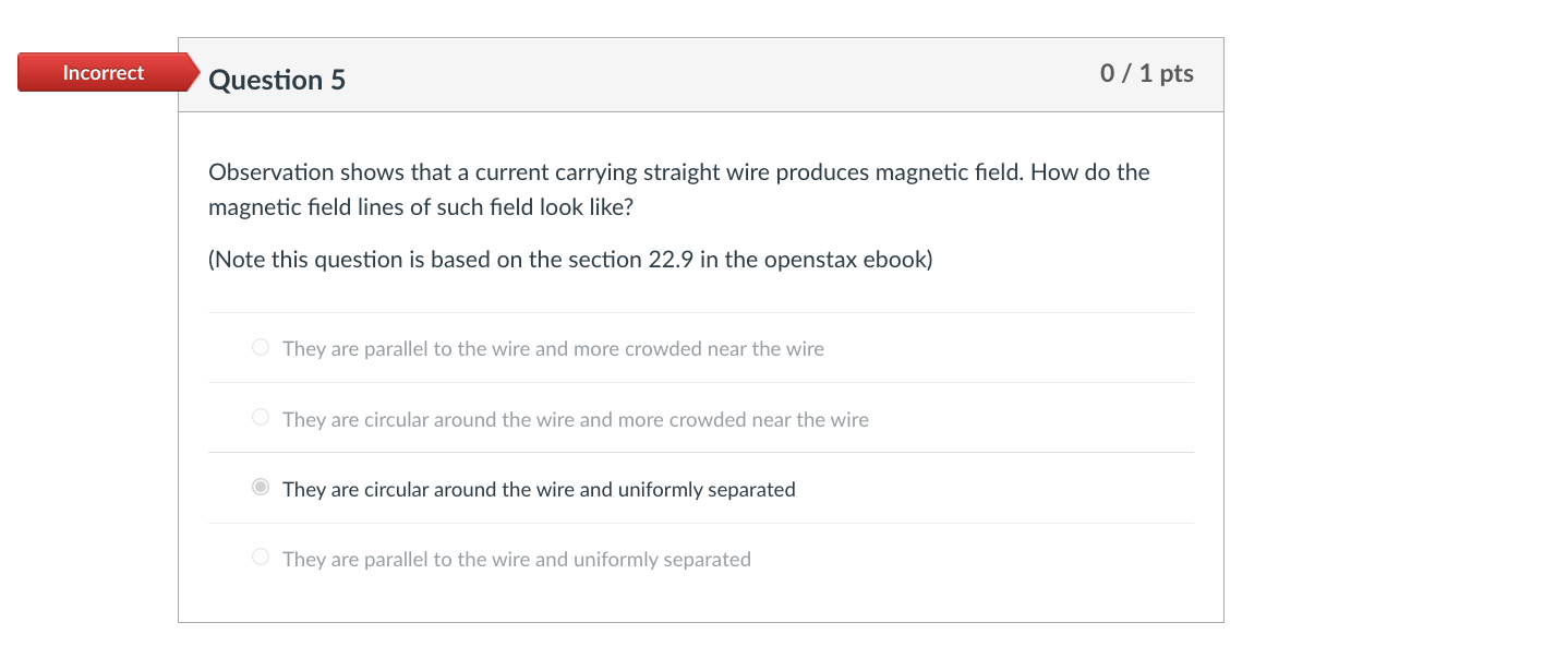 Solved Incorrect Question 1 0 / 1 pts In physics 1, you | Chegg.com