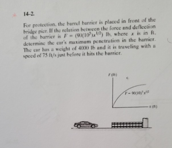 Solved 142 For protection, the barrel barrier is placed in