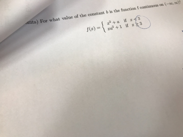 Solved uints) For what value of the constant b is the | Chegg.com