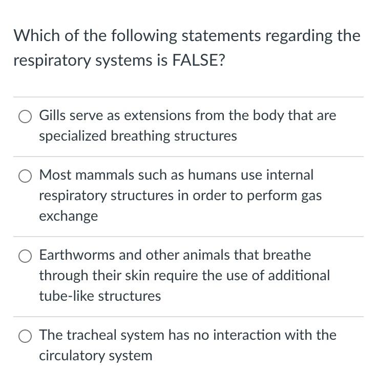 Solved Which of the following statements regarding the | Chegg.com