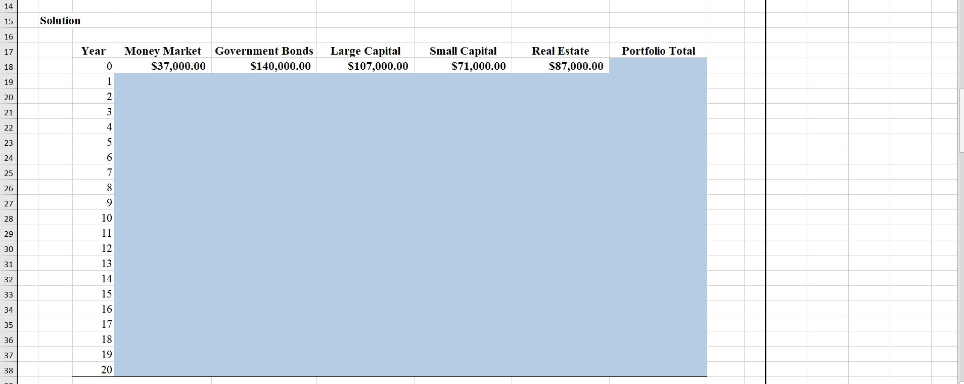 Solved 1 2 ADVANCED PROBLEM 3-1 FOR SPREADSHEET APPLICATION | Chegg.com