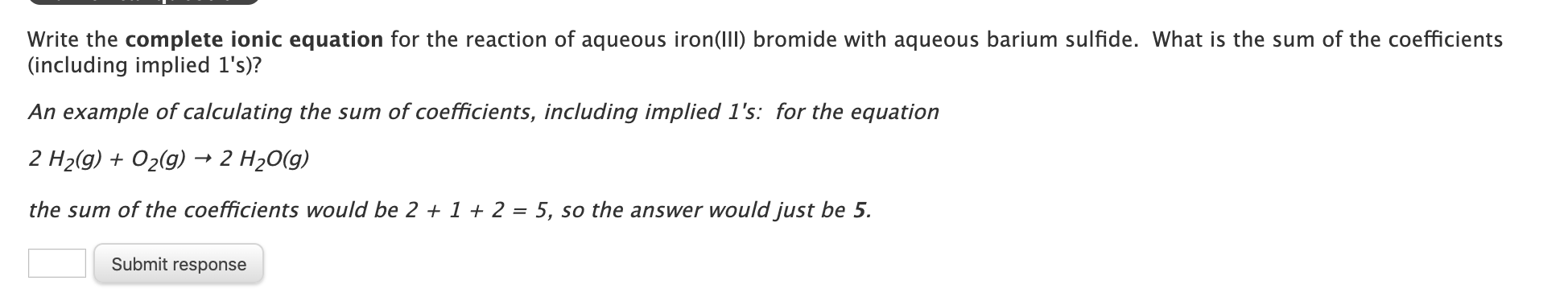Solved Write The Molecular Equation For The Reaction Of A