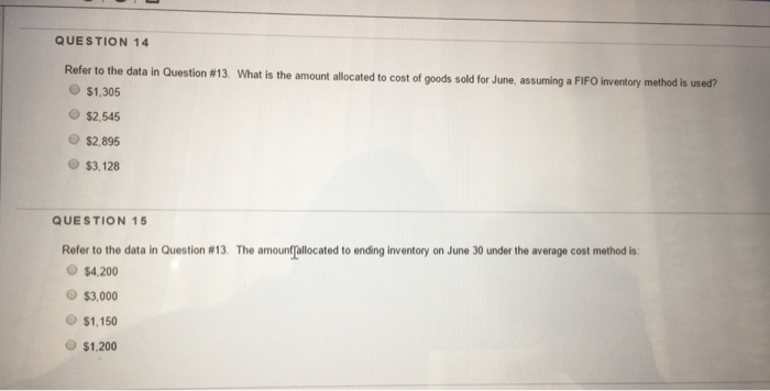 Solved Use question 13 to answer 14 and 15. #13 is in the | Chegg.com
