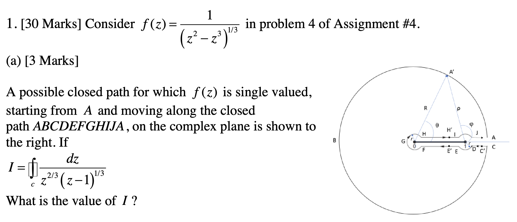 Solved 1 [30 Marks] Consider F Z Z2−z3 1 31 In Problem 4