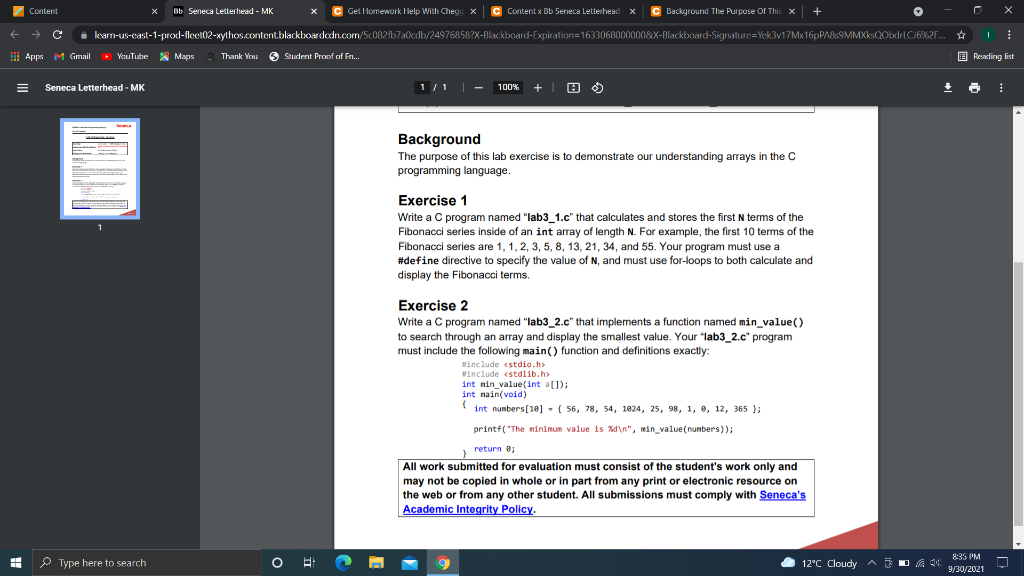 Solved Exercise 1 Write A C Program Named “lab31c” That 0654