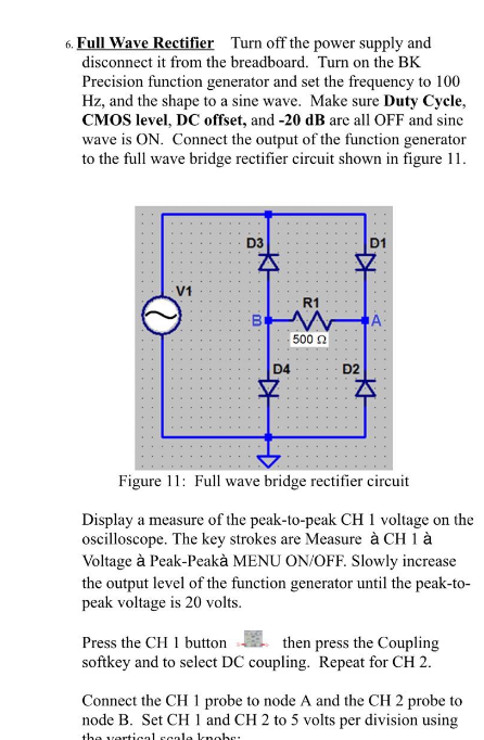 5. DC Bridge Rectifier Circuit Turn Off The BK | Chegg.com