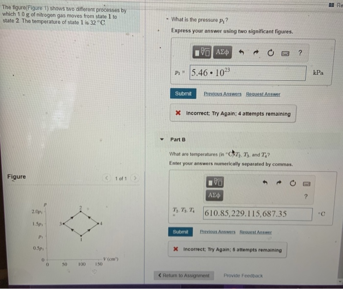 Solved Re The Figure(Figure 1) Shows Two Different Processes | Chegg.com