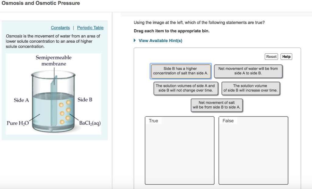 Solved Osmosis and Osmotic Pressure Using the image at the