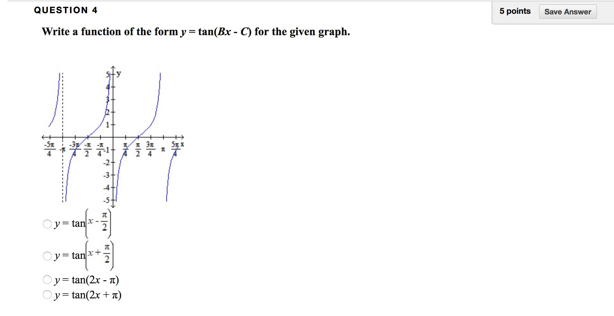 Solved 5 Points Save Answer Question 4 Write A Function O Chegg Com