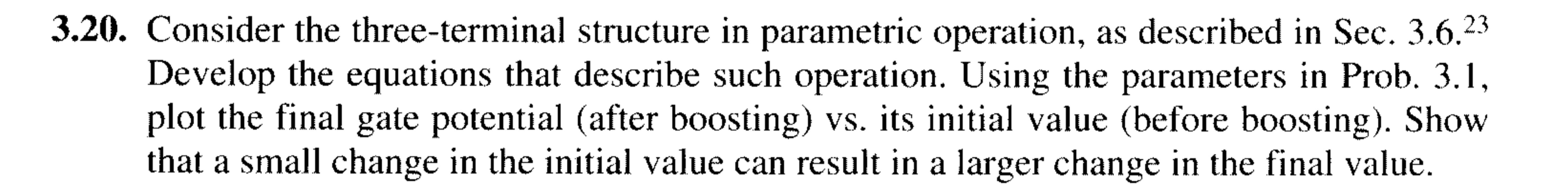 20. Consider the three-terminal structure in | Chegg.com