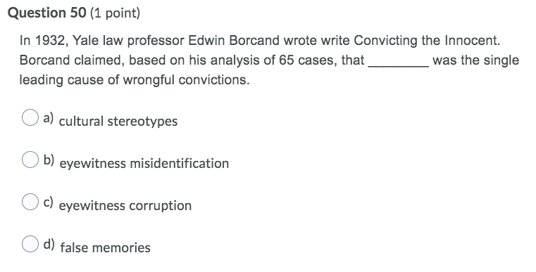 Solved Question 50 (1 Point) In 1932, Yale Law Professor | Chegg.com