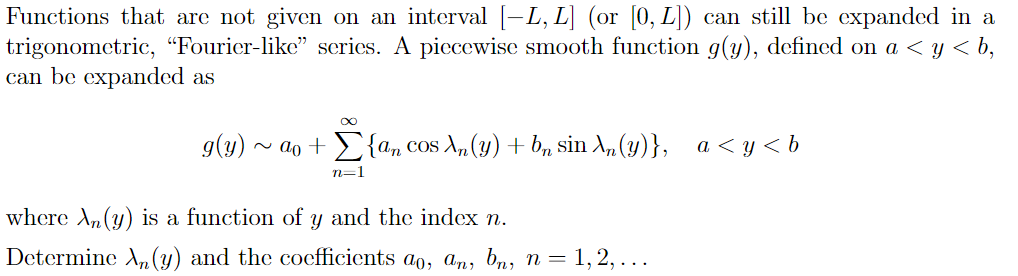 Solved Functions that are not given on an interval [-L, L] | Chegg.com