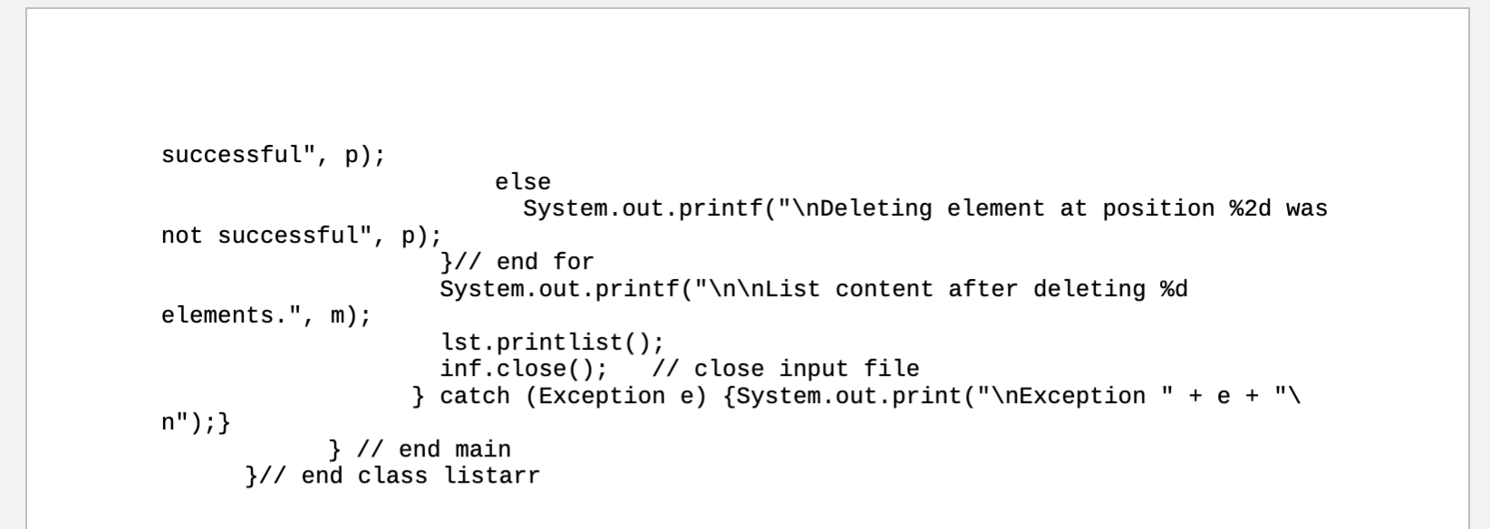 Solved It does not read input from System.in. i.e. command | Chegg.com