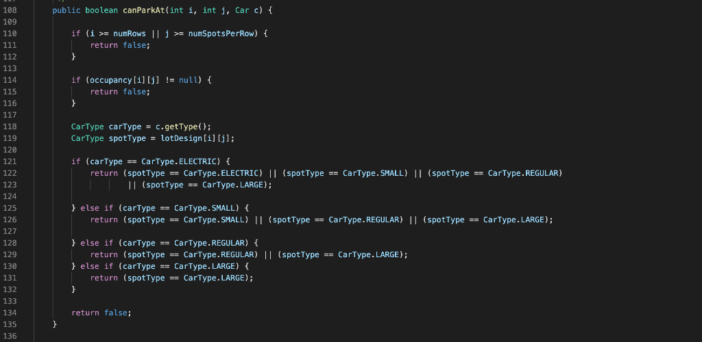 Solved Task 3. Complete / revise the ParkingLot class. For | Chegg.com