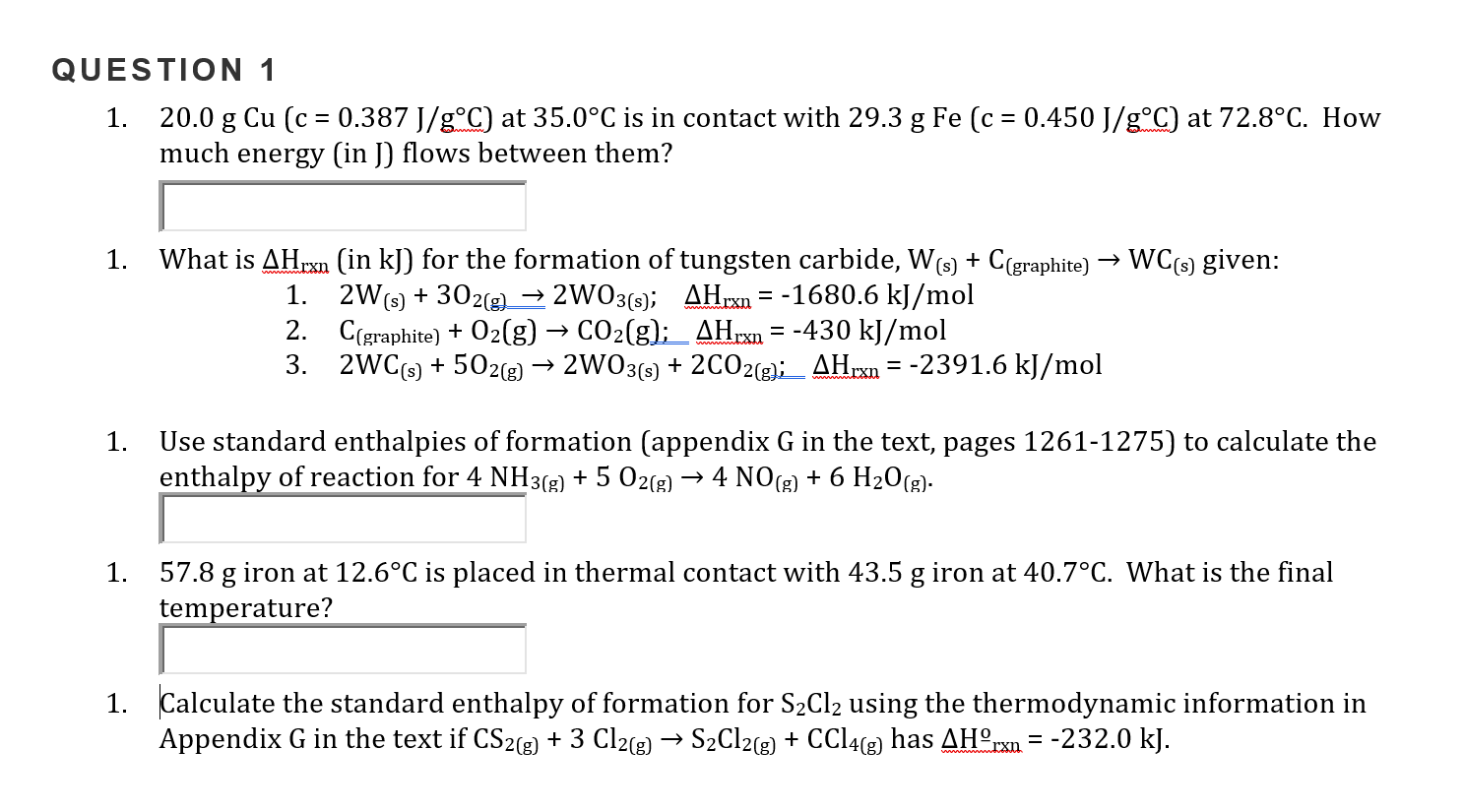 Solved Question 1 1 0 G Cu C 0 387 J G C At 35 0 Chegg Com