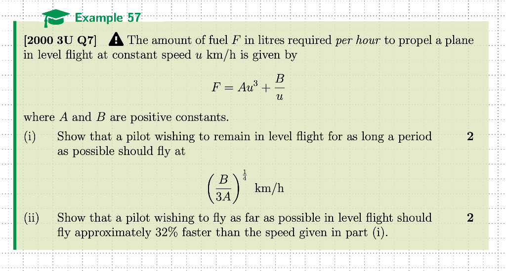 Solved in level flight at constant speed u km/h is given by | Chegg.com