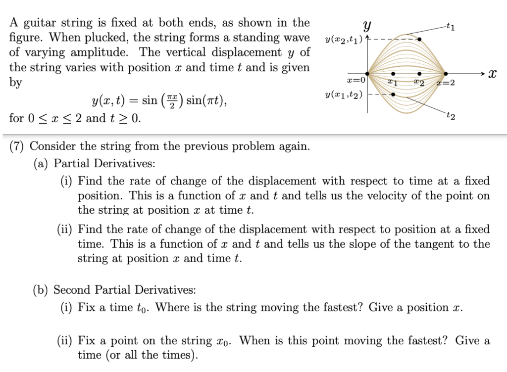 solved-a-guitar-string-is-fixed-at-both-ends-as-shown-in-chegg