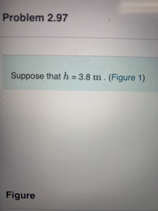 Solved Problem 2.97 Suppose that h # 3.81. (Figure 1) Figure | Chegg.com