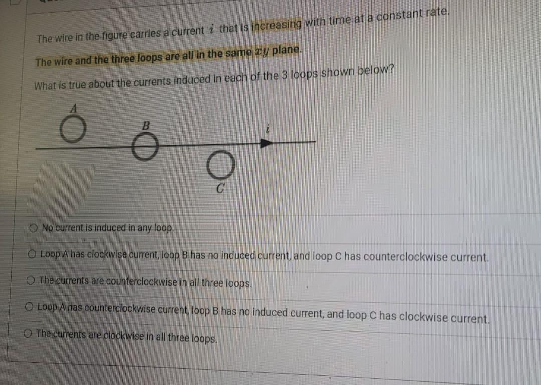 Solved The wire in the figure carries a current i that is | Chegg.com