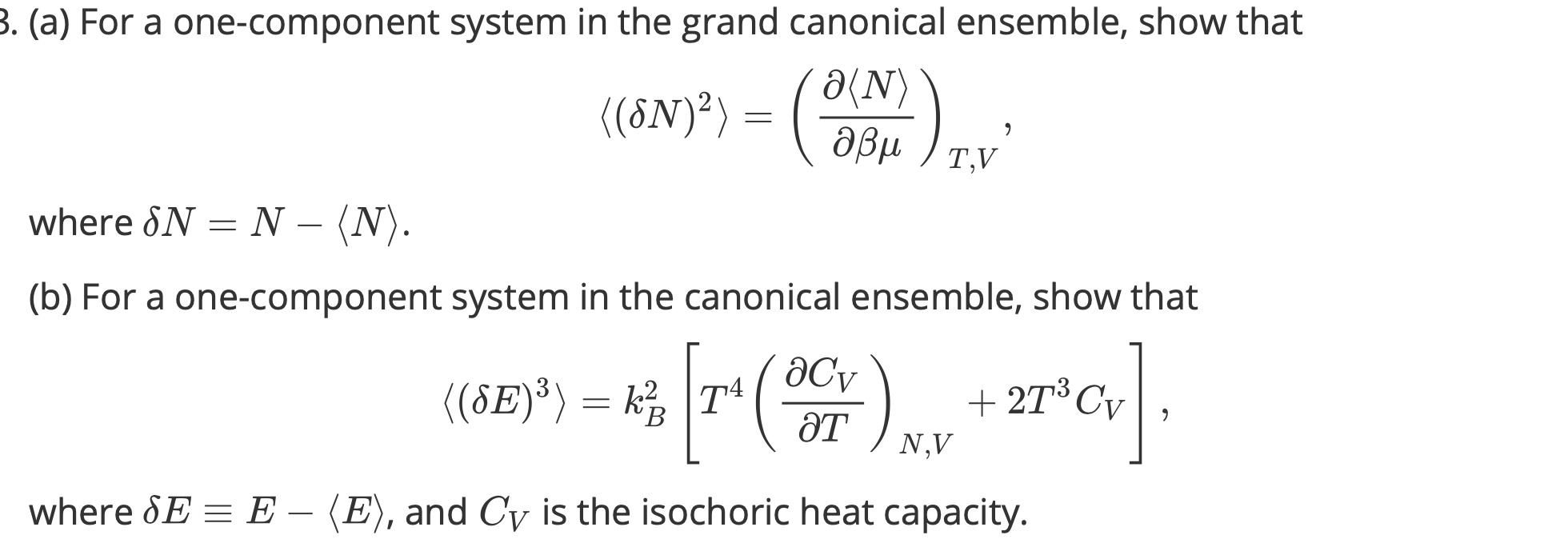 3. (a) For a one-component system in the grand | Chegg.com