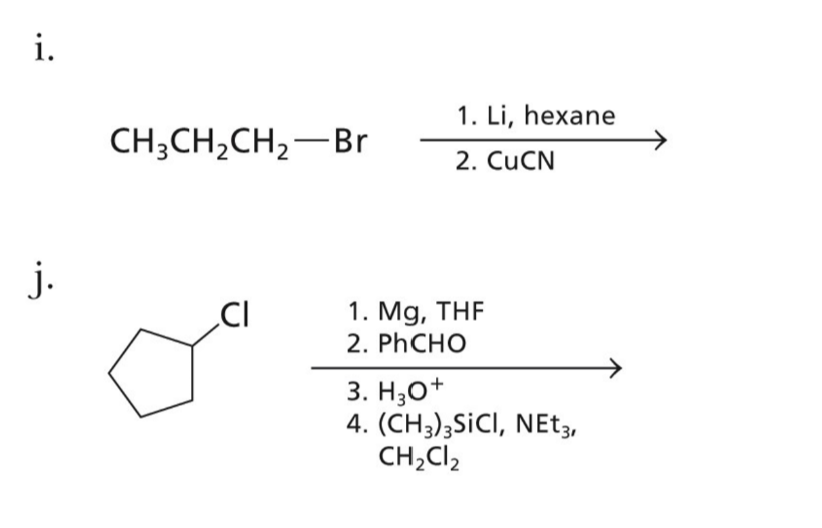 Solved CH3CH2CH2−Br 2. CuCN 1. Li, hexane | Chegg.com