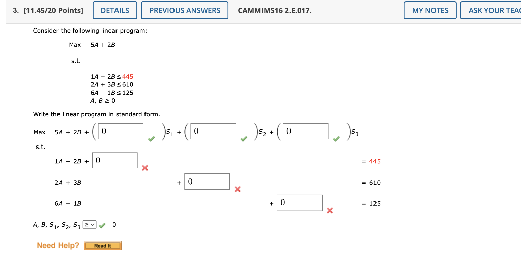 Solved Consider the following linear program: Max s.t. | Chegg.com