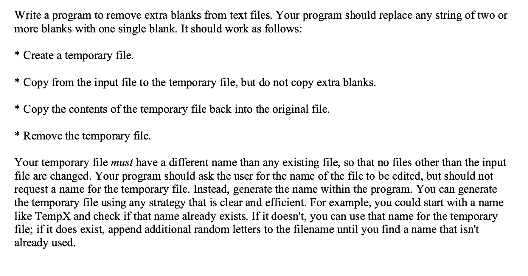 write-a-program-to-remove-extra-blanks-from-text-chegg