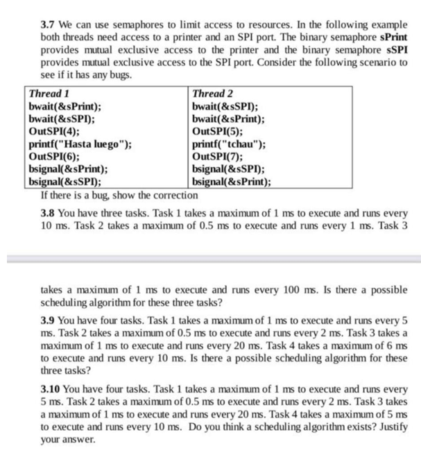 Solved 3.7 We can use semaphores to limit access to | Chegg.com