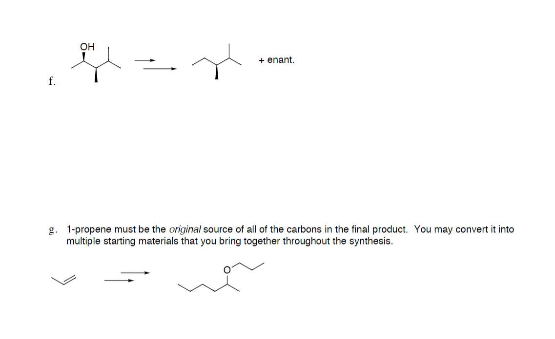 Solved Devise a synthesis of each of the products from the | Chegg.com
