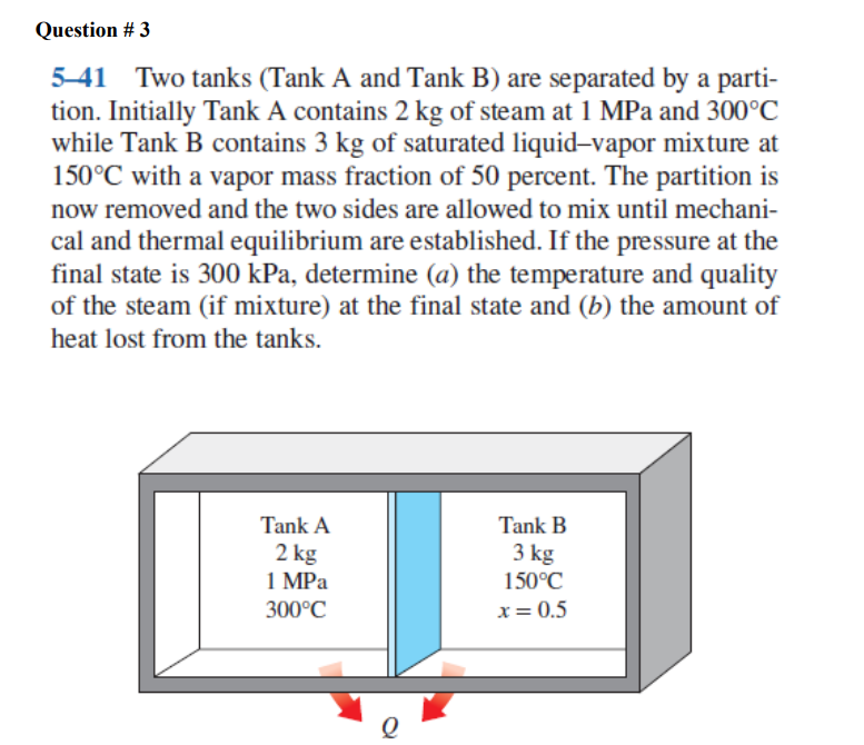 Solved 5-41 Two Tanks (Tank A And Tank B) Are Separated By A | Chegg.com