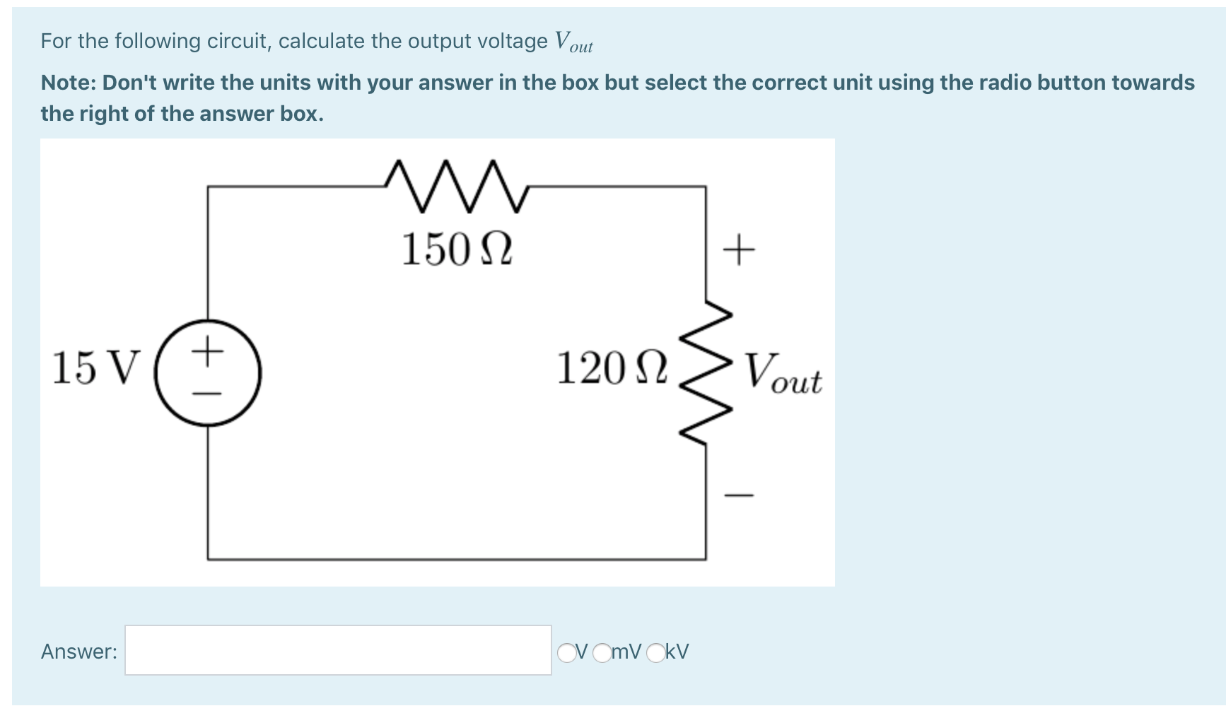 Solved For The Following Circuit, Calculate The Output | Chegg.com