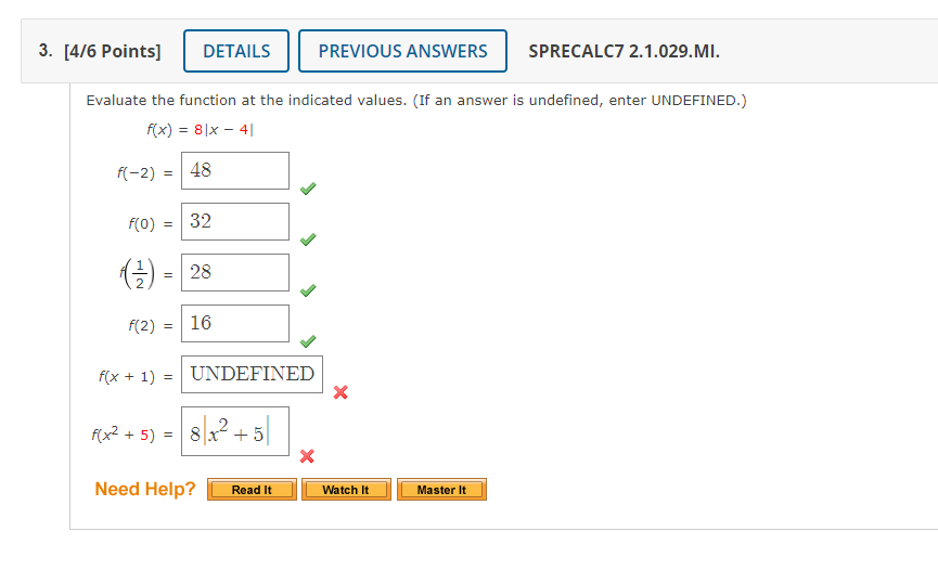 Solved 3. [4/6 Points] DETAILS PREVIOUS ANSWERS SPRECALC7 | Chegg.com