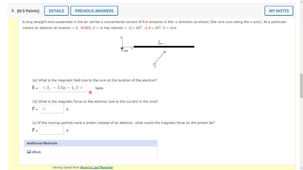 Solved 3. [0/3 Points] DETAILS PREVIOUS ANSWERS MY NOTES A | Chegg.com