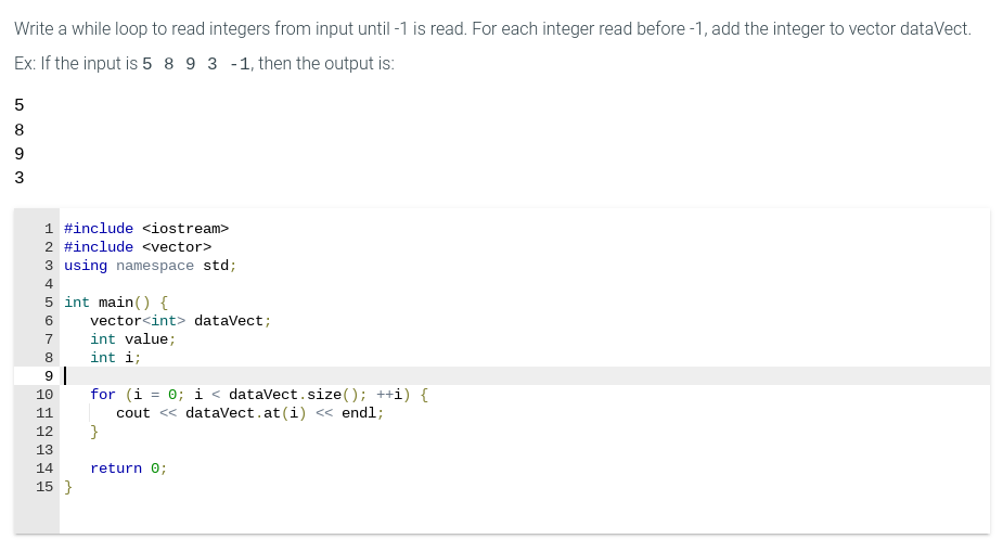 solved-write-a-while-loop-to-read-integers-from-input-until-chegg