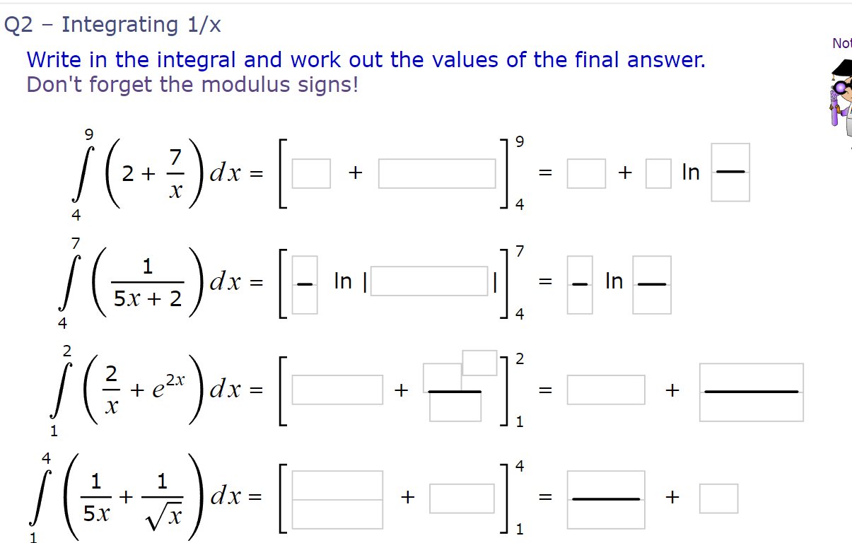 Solved Q1 - Integrating exp(x) Write in the integral and | Chegg.com