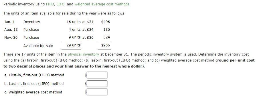 Solved Perpetual inventory using weighted average Beginning | Chegg.com