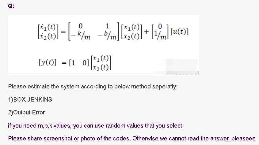 code is not mandatory but please really please share | Chegg.com