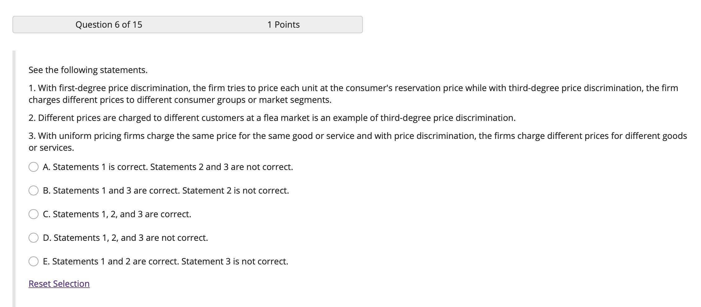 Solved Question 6 of 15 1 Points See the following | Chegg.com