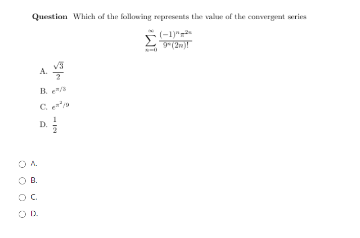 Solved Question Which Of The Following Represents The Val Chegg Com