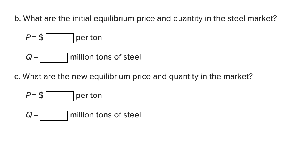 Solved The Monthly Market For U S Steel Production in Chegg