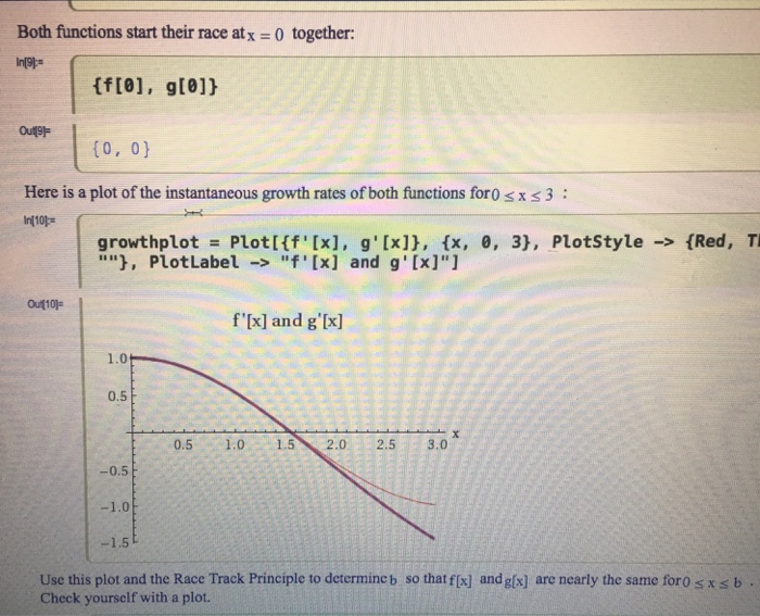 Solved Use the race track principle and what you see above